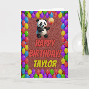 Niedlicher Panda Bär Gruß Geburtstag Karte