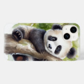 Niedlicher Panda-Bär im Baum Case-Mate iPhone Hülle (Rückseite (Horizontal))