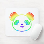 Niedlicher Panda-Bär in den Farben des Regenbogens Mousepad (Mit Mouse)