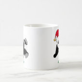 Niedlicher Panda-Bär in der Weihnachtsmannmütze Mo Kaffeetasse (Mittel)