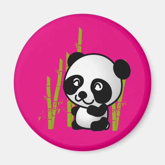 Niedlicher Panda-Bär in einem Bambushain. Magnet (Vorne)