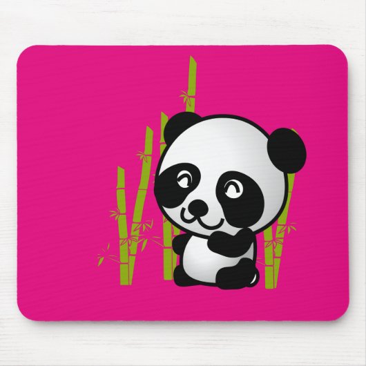Niedlicher Panda-Bär in einem Bambushain. Mousepad (Vorne)