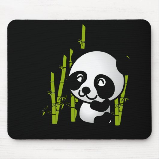 Niedlicher Panda-Bär in einem Bambushain. Mousepad (Vorne)