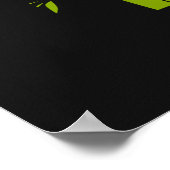 Niedlicher Panda-Bär in einem Bambushain. Poster (Ecke)