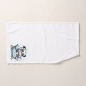 Niedlicher Panda-Bär in einer Blase Badhandtuch Set (Handtuch)