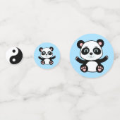 Niedlicher Panda-Bär in Kolumbien Konfetti (Rückseiten)