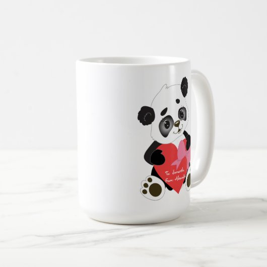 Niedlicher Panda-Bär Kaffeetasse (VorderseiteRechts)