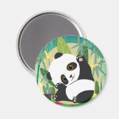Niedlicher Panda-Bär Magnet (Vorderseite/Rückseite)