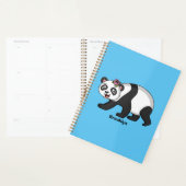 Niedlicher Panda-Bär mit Blume Cartoon Planer (Anzeige)