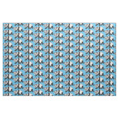 Niedlicher Panda-Bär mit Blume Cartoon Stoff (Fat Quarter (45,7 x 55,9 cm))