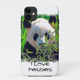 Niedlicher Panda-Bär mit köstlichen Bambus-Blätter Case-Mate iPhone Hülle