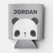 Niedlicher Panda-Bär mit Personalisiertem Namen Dosenkühler (Vorderseite)