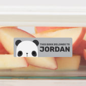 Niedlicher Panda-Bär mit Personalisiertem Namen Etiketten (Befestigt)