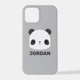 Niedlicher Panda-Bär mit Personalisiertem Namen iPhone 12 Pro Hülle