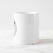 Niedlicher Panda-Bär mit Personalisiertem Namen Jumbo-Tasse (Vorderseite)