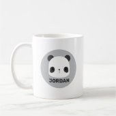Niedlicher Panda-Bär mit Personalisiertem Namen Kaffeetasse (Links)