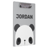 Niedlicher Panda-Bär mit Personalisiertem Namen Klemmbrett (Rechts)