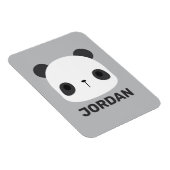 Niedlicher Panda-Bär mit Personalisiertem Namen Magnet (Rechte Seite)