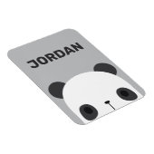 Niedlicher Panda-Bär mit Personalisiertem Namen Magnet (Rechte Seite)