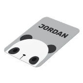 Niedlicher Panda-Bär mit Personalisiertem Namen Magnet (Linke Seite)