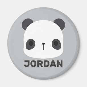 Niedlicher Panda-Bär mit Personalisiertem Namen Magnet