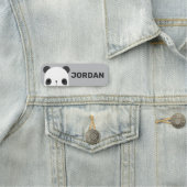 Niedlicher Panda-Bär mit Personalisiertem Namen Namensschild (Beispiel)