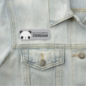 Niedlicher Panda-Bär mit Personalisiertem Namen Namensschild (Beispiel)