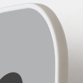 Niedlicher Panda-Bär mit Personalisiertem Namen Pickleball Schläger (Linke Seite)