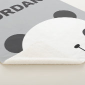 Niedlicher Panda-Bär mit Personalisiertem Namen Sherpadecke (3/4)