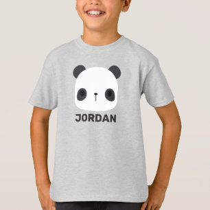 Niedlicher Panda-Bär mit Personalisiertem Namen T-Shirt