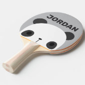 Niedlicher Panda-Bär mit Personalisiertem Namen Tischtennis Schläger (Vorderseite)