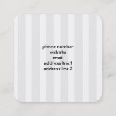 Niedlicher Panda-Bär mit Rose Bouquet Quadratische Visitenkarte (Rückseite)