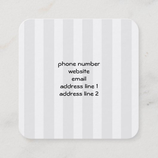 Niedlicher Panda-Bär mit Rose Bouquet Quadratische Visitenkarte (Rückseite)