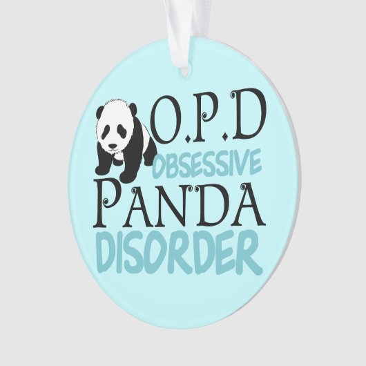 Niedlicher Panda-Bär Ornament (Vorderseite)