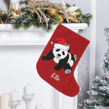 Niedlicher Panda Bär Personalisiert Red Kids