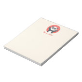 Niedlicher Panda Bär - Personalisierte Kinder Note Notizblock (Rotiert)