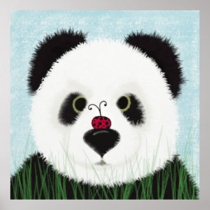 Niedlicher Panda-Bär Poster