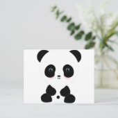 Niedlicher Panda-Bär Postkarte (Stehend Vorderseite)