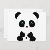 Niedlicher Panda-Bär Postkarte (Vorne/Hinten)