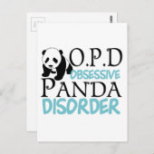 Niedlicher Panda-Bär Postkarte (Vorne/Hinten)