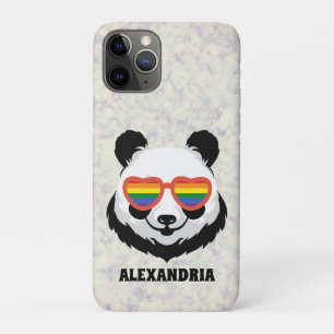 Niedlicher Panda-Bär Regenbogen LGBTQ Case-Mate iPhone Hülle