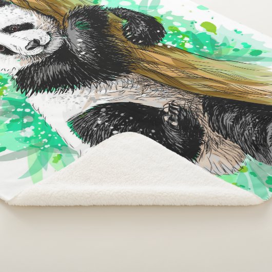 Niedlicher Panda-Bär Sherpadecke (3/4)
