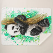 Niedlicher Panda-Bär Sherpadecke (Vorderseite (Horizontal))