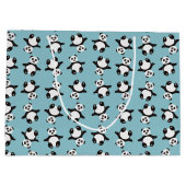 niedlicher Panda-Bär Unisex-Babydusche Große Geschenktüte (Rückseite)