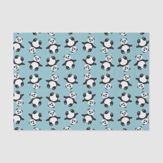 niedlicher Panda-Bär Unisex-Babydusche Seidenpapier (Vorderseite)