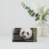 Niedlicher Panda-Bär Visitenkarte (Stehend Vorderseite)