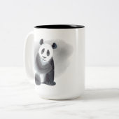 niedlicher Panda-Bär-Zusatz Zweifarbige Tasse (Vorderseite Links)