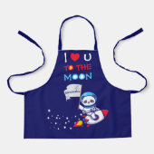 Niedlicher Panda-Bärenastronaut auf Raketenschiffs Schürze (Vorderseite)