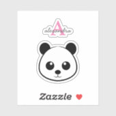 Niedlicher Panda-Bärendrahm Aufkleber (Blatt)