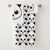 Niedlicher Panda-Bärendrahm Badhandtuch Set (Insitu)